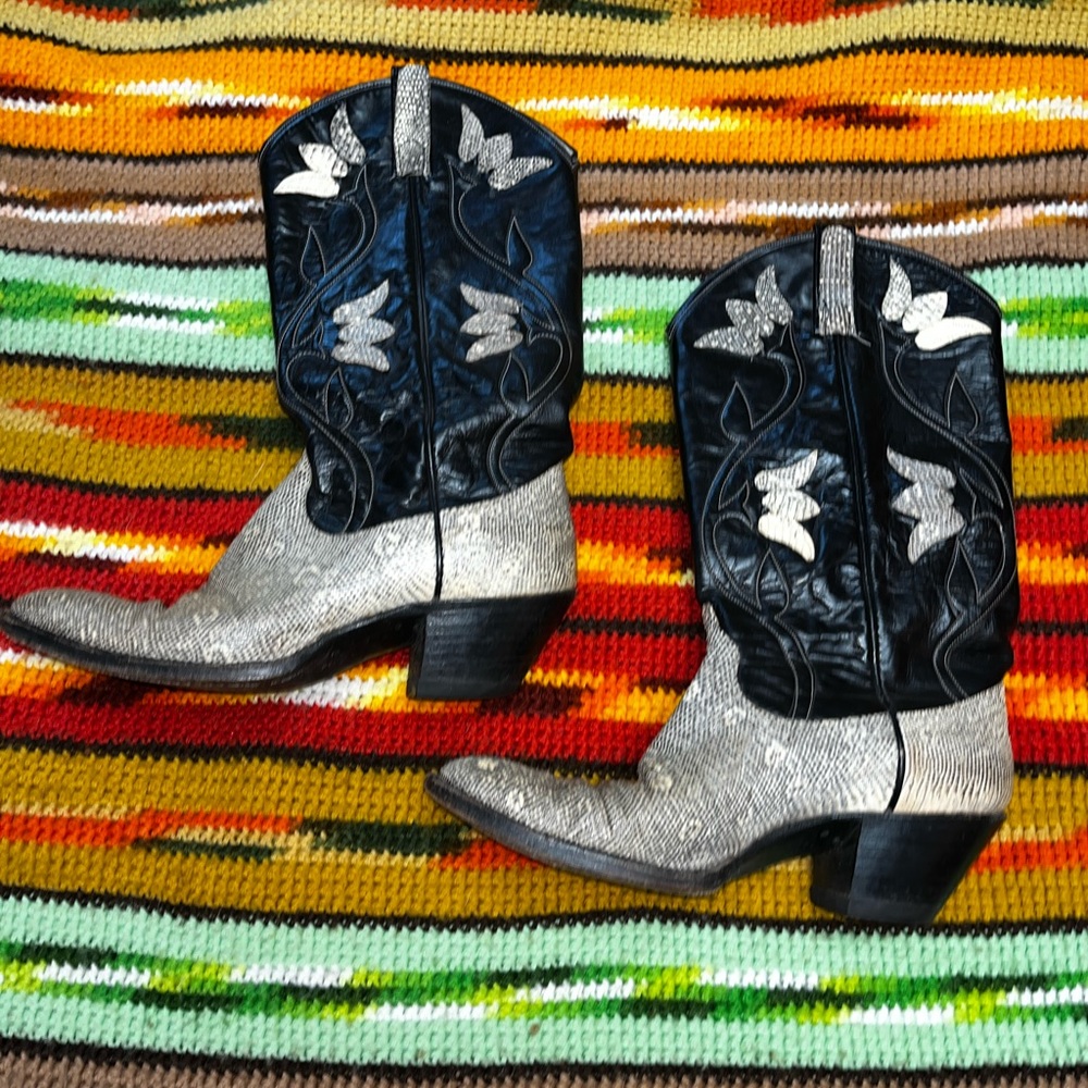 Vintage made in the USA cowboy boots